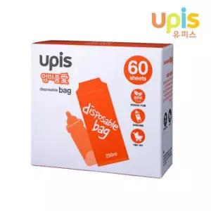 비닐팩60매 모유저장팩 분유저장팩 지퍼팩 일회용 엄마품애 유피스 20I W0990A6