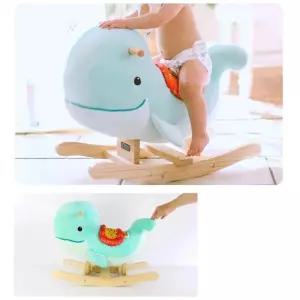 돌아기선물 부드러운스윙고래 패브릭흔들말 오감발달