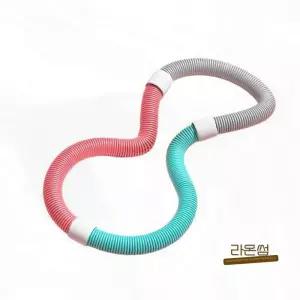 멍없는 스프링 훌라후프 홈트레이닝 복부 지압