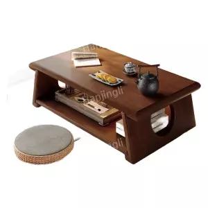 단목 다과상 좌탁 다도 다다미 테이블 가정용 낮은 찻집 작은 커피 카페 전통 접이식