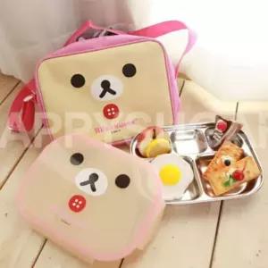 바로픽 식판 도시락 유치원 어린이집 유아식판 핑크 어린이식기세트 유치원용품 아동식기세트 어린이식기추