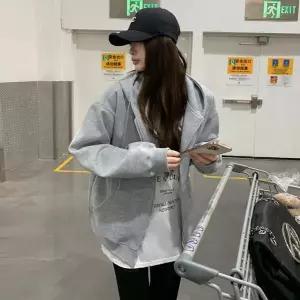 [하프클럽/]남자 여자 환절기 박시핏 데일리 후드집업