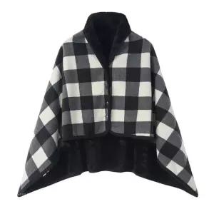 털 망토 숄 담요 차량 사무실 무릎 똑딱이 어깨 방한 극세사 20I WFL9CXW 블랙