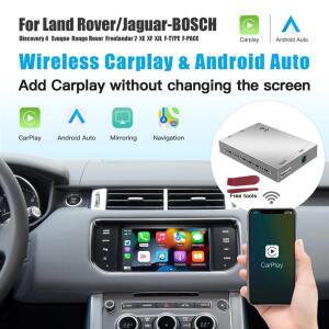 무선 Carplay 안드로이드 자동은 랜드 로버 재규어 Bosch Discovery4 Evoque Freelander2 XE XF XJL 미러링