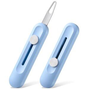 손바느질용 바늘실 2팩, 자수 치실, 실, 재봉틀용 자동 자수 바늘실, 접이식 와이어 및 손가락 그립, 시니어 및 초보자를 위한 간편한 실타래