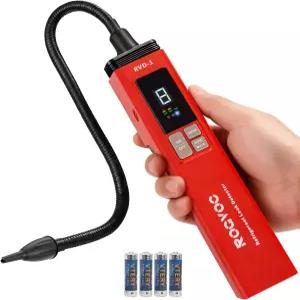 ROGVOC HVAC 냉매 누출 감지기 가열 다이오드 센서 R22 R410a R134a HFCs CFCs HFOs용 배터리 구동 할로겐