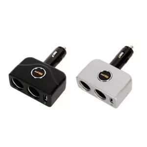 SF삼진 USB 다이렉트 2구소켓 - 블랙 시거잭 트윈소켓 멀티소켓 충전소켓 2구소켓 자동차용품 다이렉트
