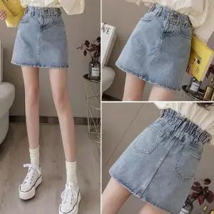 [하프클럽/셀러허브_여성트랜드패션]여자 봄 여름 슬림핏 데님 미니스커트