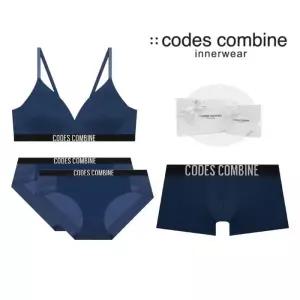 매장정품 CODES COMBINE 코데즈컴바인 플렉서블 노와이어 [브라팬티2드로즈] 커플속옷세트 (CDWBRBPDR913DB