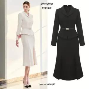 [미니멈]MD 페플럼 머메이드 원피스 MD MZAAWO1160_CJ