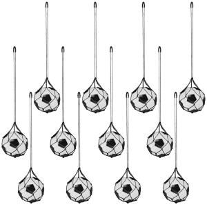 청소년 개인 축구 킥 연습 장비를 위한 Windyun 12개 트레이너, 리턴 던지기 트레이너 번지 네트 핏 볼 사이즈 3, 4,