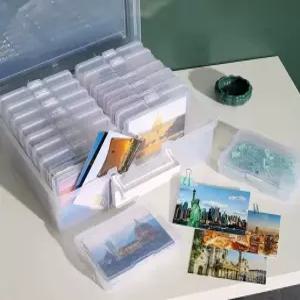 사진보관함 포토 박스 케이스 수납 휴대용 포카 인화 투명