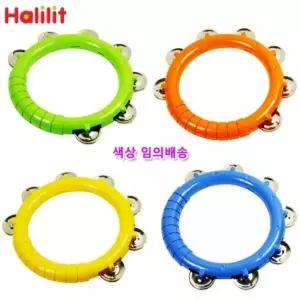 할릴릿 링탬버린 MT508 색상 1개 임의 배송/악기/놀이/어린이/리듬/어린이용/음악/교구/타악기/어린이집/