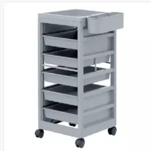 이동식 카트 플라스틱 선반형 다용도 미용실 카트 서랍 뷰티 다단형 바퀴형 수납장 공업용 이동형 작업용