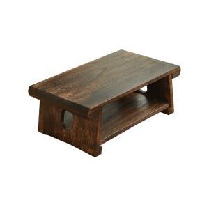 식 다과상 찻상 원목 좌식 사각 호족반 60x34 5x24cm 낮은 개다리 다도상 티테이블