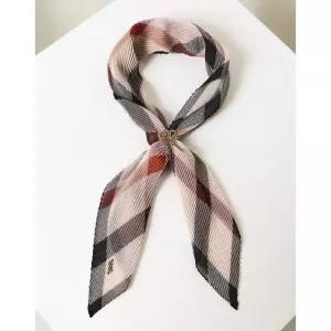 [백화점 정품] 닥스 ACC [쇼핑백동봉] 체크 플리츠 스카프 링 세트 DCSC6E310