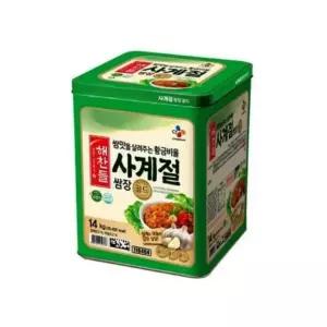 [우리집소싱] 식당 급식실 업소용 대용량 쌈장 골드 14kg 우리집소싱