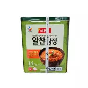 [우리집소싱] 식당 급식실 업소용 대용량 쌈장 14kg 우리집소싱