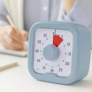 /이룸 탁상 스톱워치 공부 무소음 건전지 알람시계 2컬러