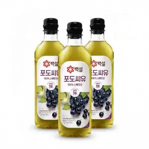 백설 포도씨유 900ml X 3개 식용유