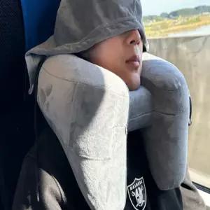 휴대용 여행용 비행기 기내용 차량용 에어 목베개 쿠션