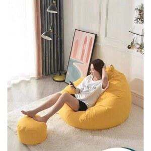 빈백 모찌 소파 미니 안락 책보는 찹쌀떡 무지 대홍색EPS 의자 카페 푹신 쫀득