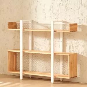 OFW 참죽 원목 3단 책장 1200 3색상 아이방책장