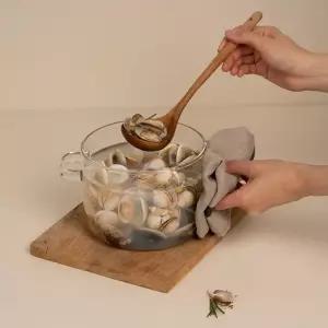 직화 투명 유리 내열 냄비 2000ml