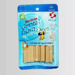 뉴트리오 먹는치약 밀크 100g X5개 치석제거껌 강아지