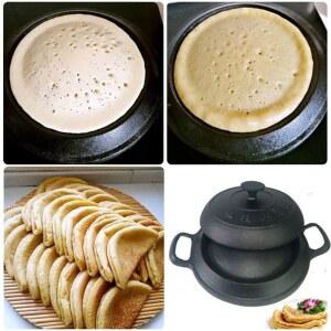 누룽지 만드는 오목팬 제조기 스텐레스 생 문 신형 무접착 컴바흐 볶음집용