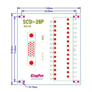 SCSI26Pin SCSI 26pin male 커넥터 CN 슬롯 180 도 캡처 카드 어댑터 보드 릴레이 터미널 블록 26 핀 모듈