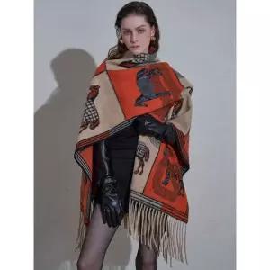 LeNIC  McCOY (주문폭주! 12월 순차배송)호올스 수술 니트 판초 케이프 MM12KJ004HJY 1081680