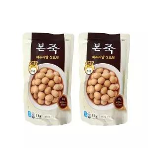 본죽 냉장 메추리알 장조림 1kg 2팩
