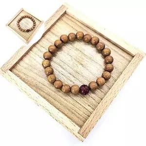 조각 팔찌 연꽃 불교염주 염주팔찌 복숭아나무 8mm