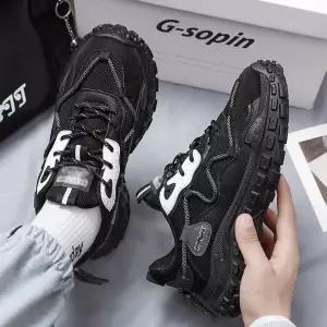 남자 EBG432N0 배색 2컬러 키높이 메쉬 캐주얼 러닝화 운동화