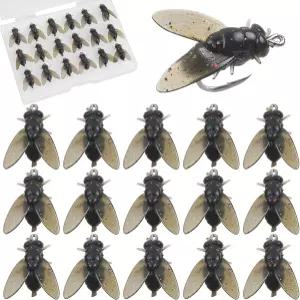 바이오닉 플라이 낚시 미끼 키트 송어 지그 수영 드라이 물고기 유인물 갈고리 소금물 담수 농어 팬피쉬