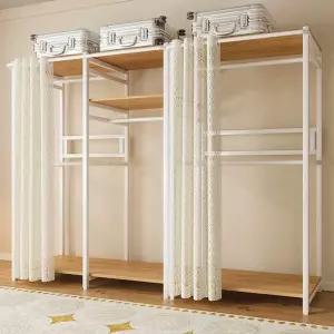 조립식 시스템행거 커튼 옷장 드레스룸 고정식 80x45x200