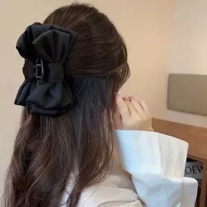 여자 머리 집게핀 포니테일 묶음 리본 헤어 스타일링