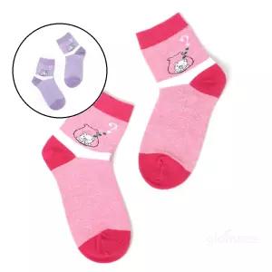 글로 여성 돼지캐릭터 단목 양말 여자발목양말 면발목양말