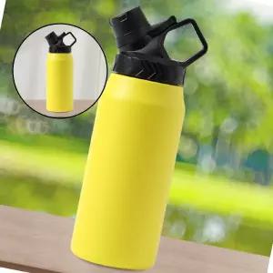 글로 이중스텐 보온병 750ml 옐로우 보냉보온병 보온물병