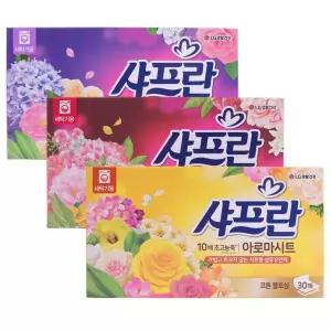 살림모아 샤프란 아로마시트 30매 섬유유연제 섬유린스