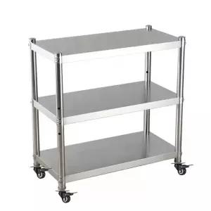 업소용 냄비정리대 스텐 밥솥 스테인레스 수납장 높이조절