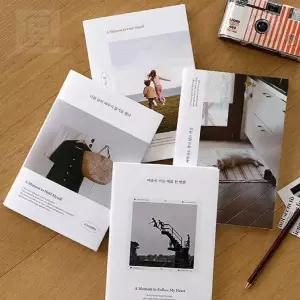 스토어-지유 인디고 마음사진 6개월 먼슬리 다이어리 만년형 월간계획표다이어리