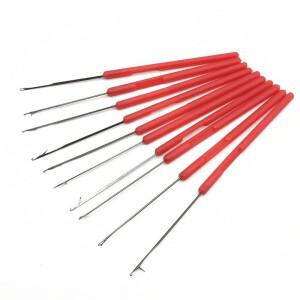 고리가 있는  도구  5 개 싱글 헤드  혀 바늘  골동품 구슬 플라스틱 손잡이