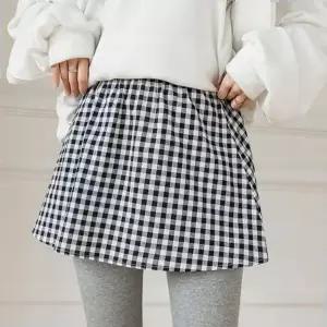 레이어드 페이크 스커트 레깅스 커버 이너셔츠 밑단