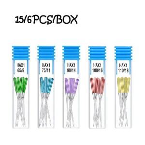 15/6피스 안티 점프 재봉틀 바늘 스트레치 패브릭 스티치 가수 형제 Janome 홈 도구