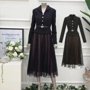 [미니멈]MD 페플럼 투피스스타일 원피스  MD MZAAWO2190BK1