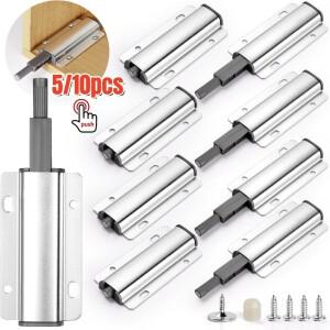 5/10 팩 푸시 오픈 시스템 댐퍼 버퍼 마그네틱 캐비닛 도어 캐치 홈 주방 가구 서랍 하드웨어 액세서리