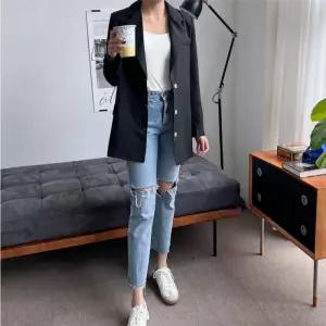 롱 베이직 마자켓 여름 정장 캐주얼 재킷 여성