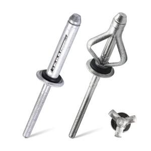 방수 트라이 폴드 리벳  알루미늄 합금 접이식 블라인드 씰링 와셔 O-링  그립 폭발 팝 20 개  50 개